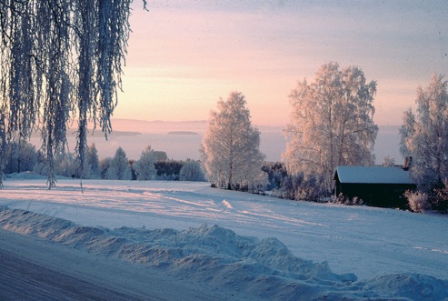 Babbo Natale in Svezia, il paesaggio di Siljan