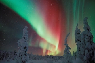 Aurora boreale per bambini in Finlandia