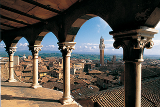 Vista panoramica di Siena