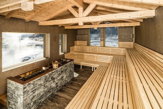 Inverno di wellness allo Schneeberg, sauna