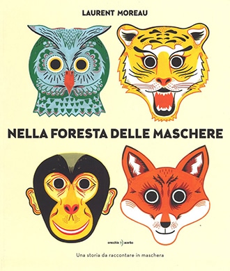 Libro per bambini Nella foresta delle maschere