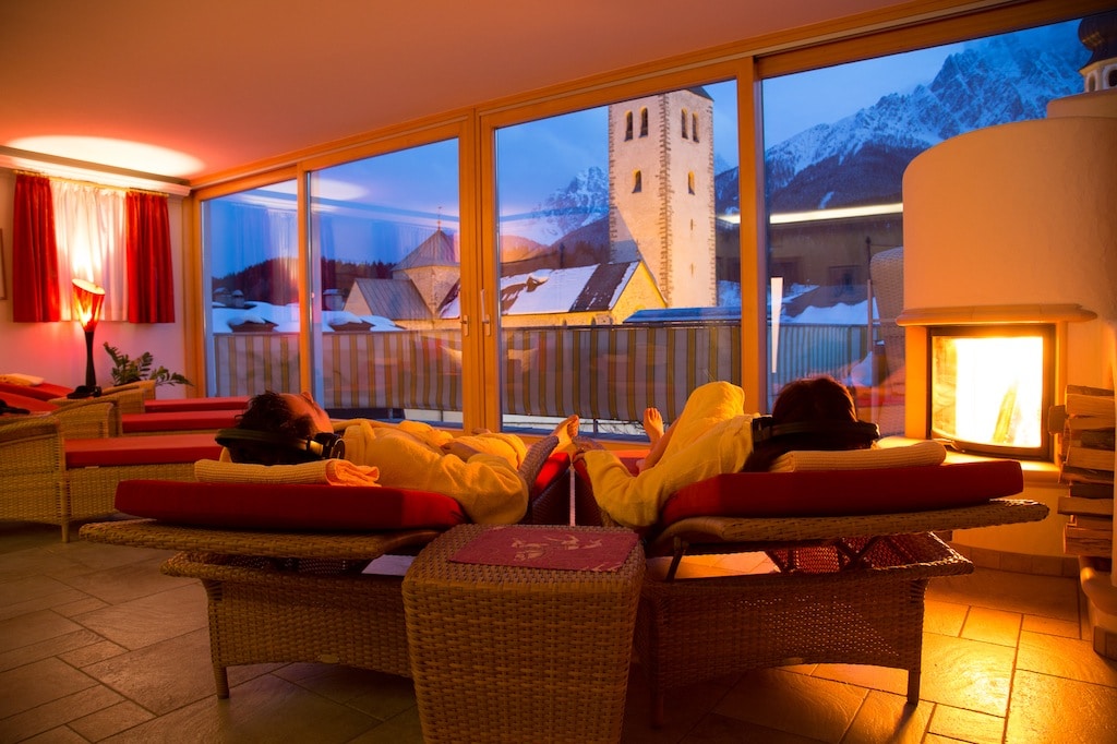 family hotel Cavallino Bianco a San Candido in Val Pusteria, sala relax