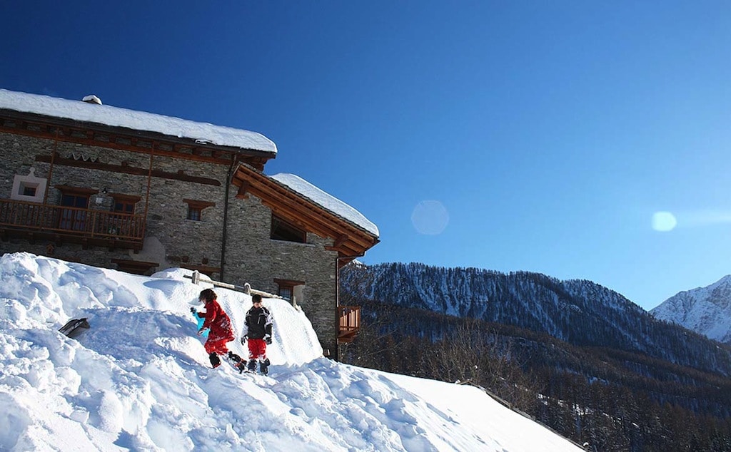 Baite in Piemonte per vacanze: Borgata Sagna Rotonda, inverno