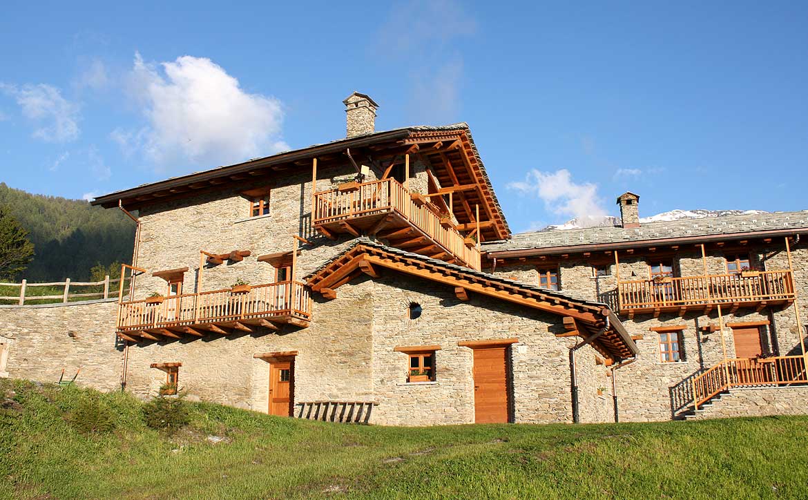 Baite in Piemonte per vacanze: Borgata Sagna Rotonda, alloggi tipici