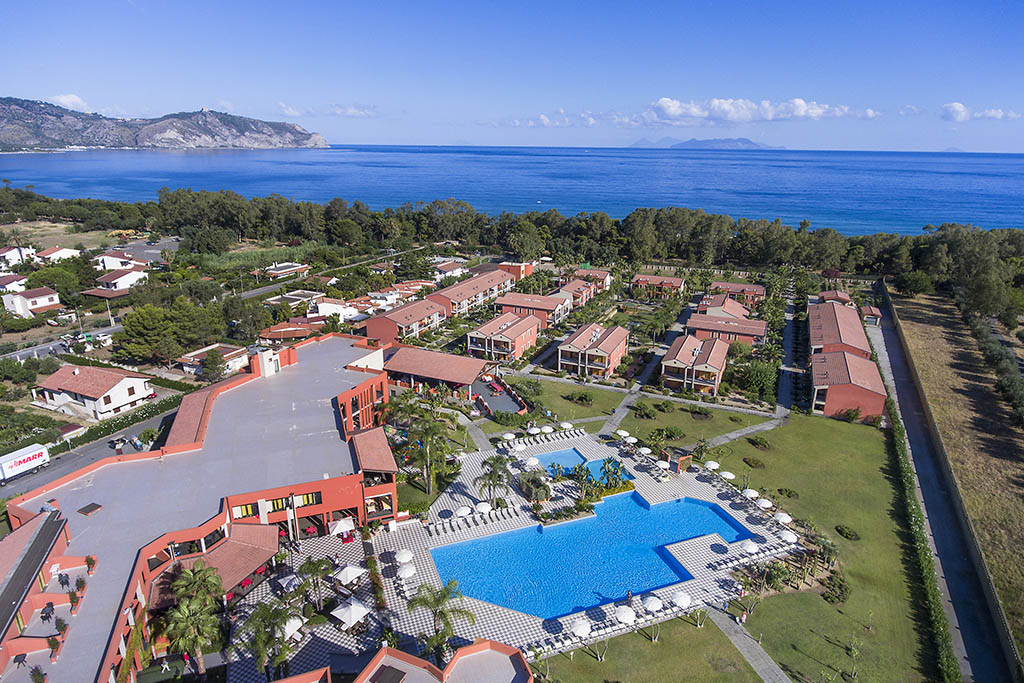 VOI Baia di Tindari Resort in Sicilia per bambini, panoramica del resort