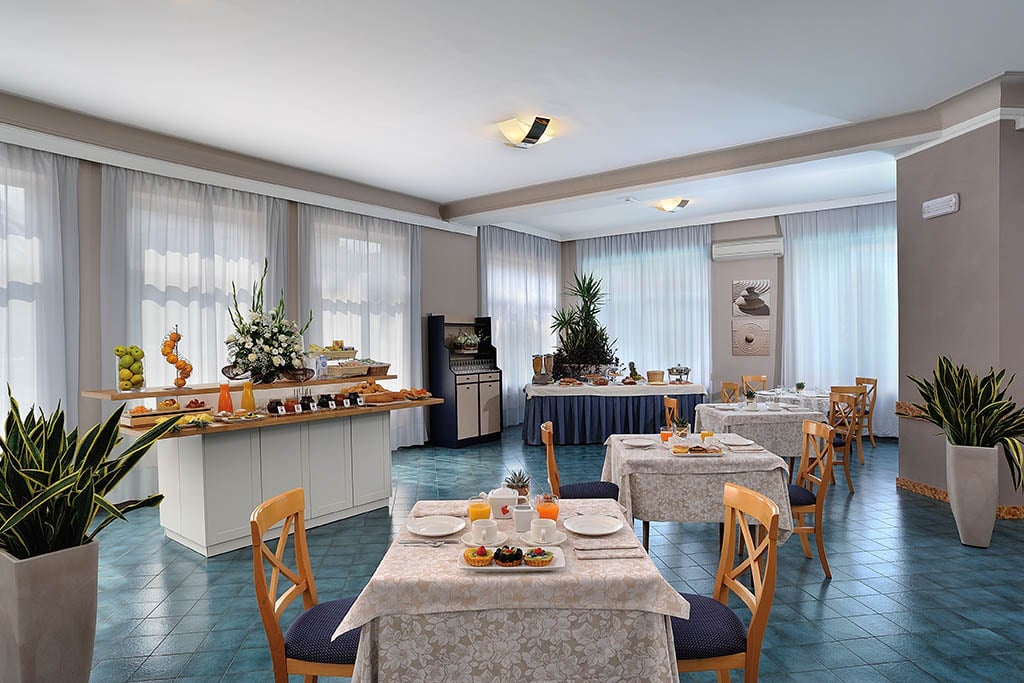 Hotel per bambini in Liguria, Hotel Raffy, colazione
