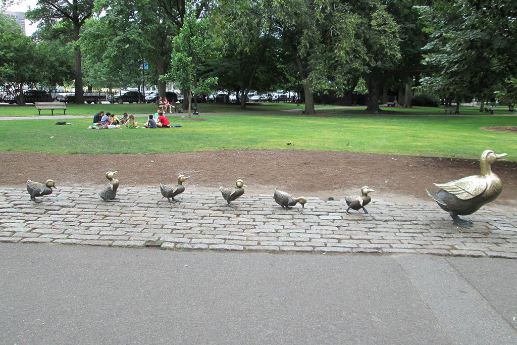 Boston per bambini, favole, Public garden