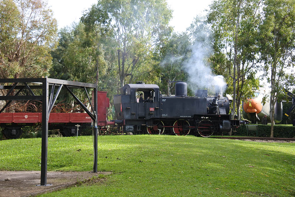 Parco Museo Piana delle Orme a Latina, treno a vapore