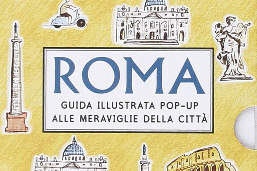 guide per bambini alla città di Roma, libro pop up