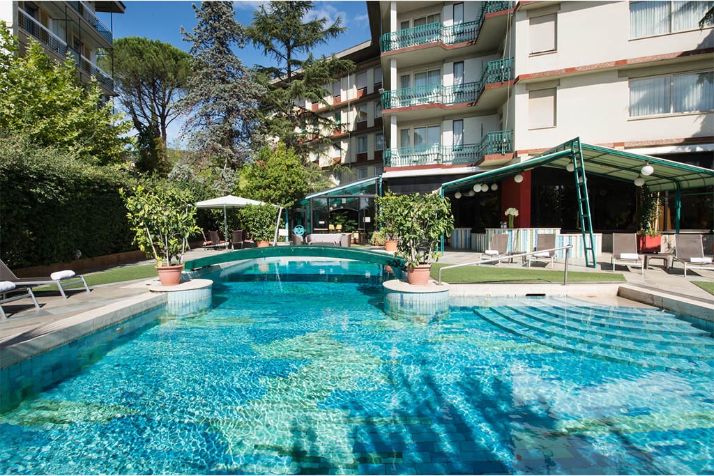 Hotel per famiglie a Montecatini Terme, Grand Hotel Panoramic, piscina