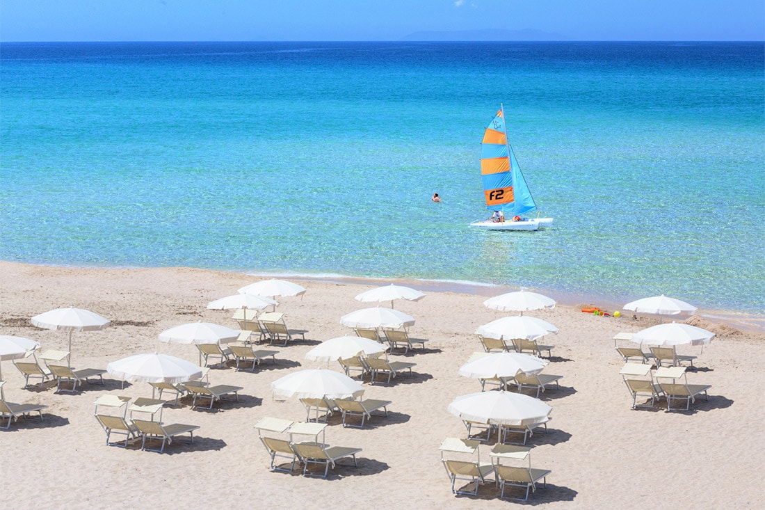Spiagge in Sardegna per bambini,a Badesi, Resort Le Dune