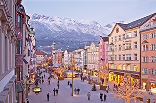 Natale a Innsbruck, mercatino Maria Theresien Strabe