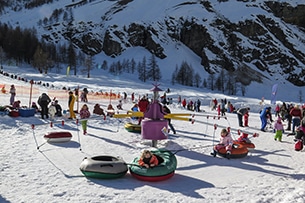 Giochi sulla neve, valle d'Aosta Snowpark Rhemes Notre Dame