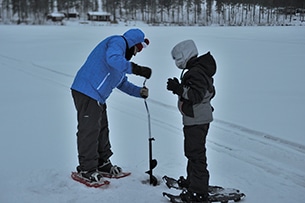 Lapponia svedese, Ice fishing Skelleftea