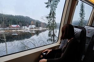 Viaggio in Norvegia centrale, treno