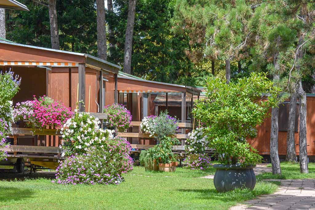 Camping per famiglie a Bibione, Camping Residence il Tridente, alloggi