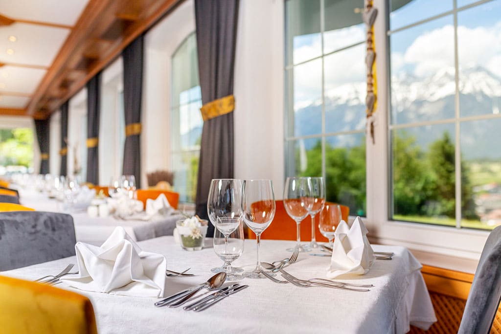 Hotel Seppl per famiglie vicino Innsbruck, ristorante
