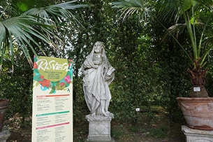 Orto botanico di Padova con bambini
