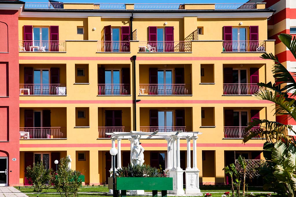 Villaggio in Liguria per bambini, Ai Pozzi Village, gli alloggi