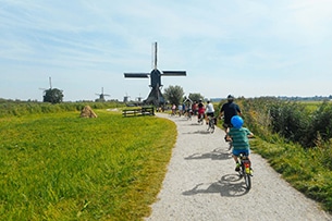 Bici in famiglia, in Olanda
