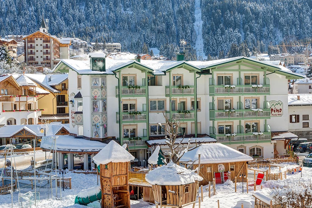 Family hotel Andalo, Alpino Baby Family, esterni in inverno