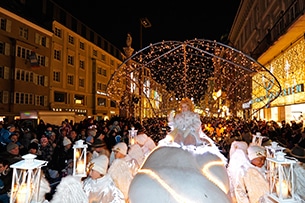 Mercatini di Natale a Innsbruck, l'arrivo di Gesù Bambino