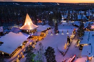 Babbo Natale in Lapponia, Finlandia, Santa Claus Village a Rovaniemi