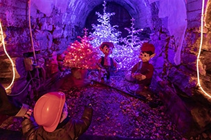 Grotta di Babbo Natale, la galleria sotterranea