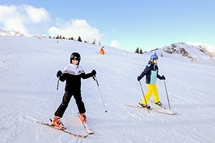 Grossarl con bambini, sulle piste da sci