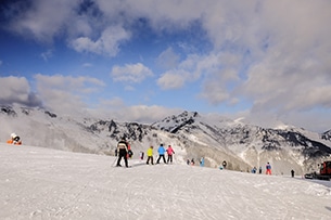 Grossarl con bambini, sulle piste da sci