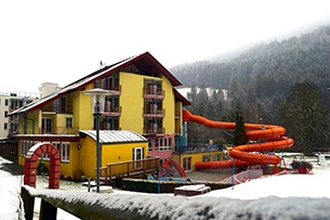 Vacanze invernali a Trebesing, Austria, l'esterno