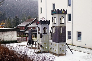 Vacanze invernali a Trebesing, Austria, il castello