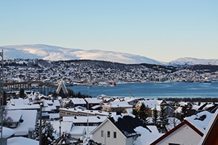 Veduta di Tromso, Norvegia