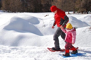 Passeggiate sulla neve con bambini, Anello di Serve, Valle d'Aosta