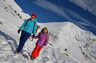 Passeggiate sulla neve con bambini, Pian dell'Alpe, Piemonte