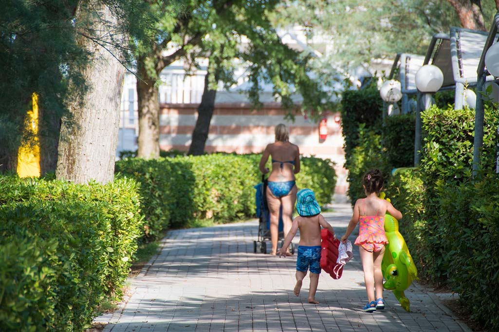 Villaggio per bambini Lido di Pomposa, Park Gallanti Holiday Village, i vialetti
