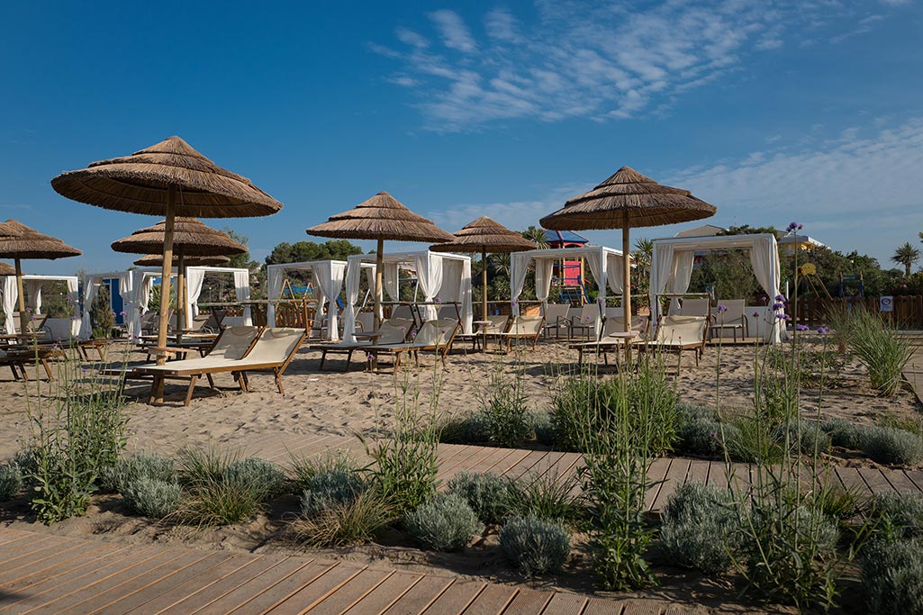 Lino delle Fate Eco Village Resort per bambini a Bibione, spiaggia