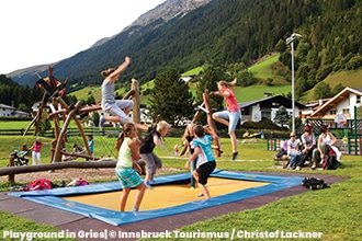 estate a Innsbruck con i bambini, parco giochi a Gries im Sellrain