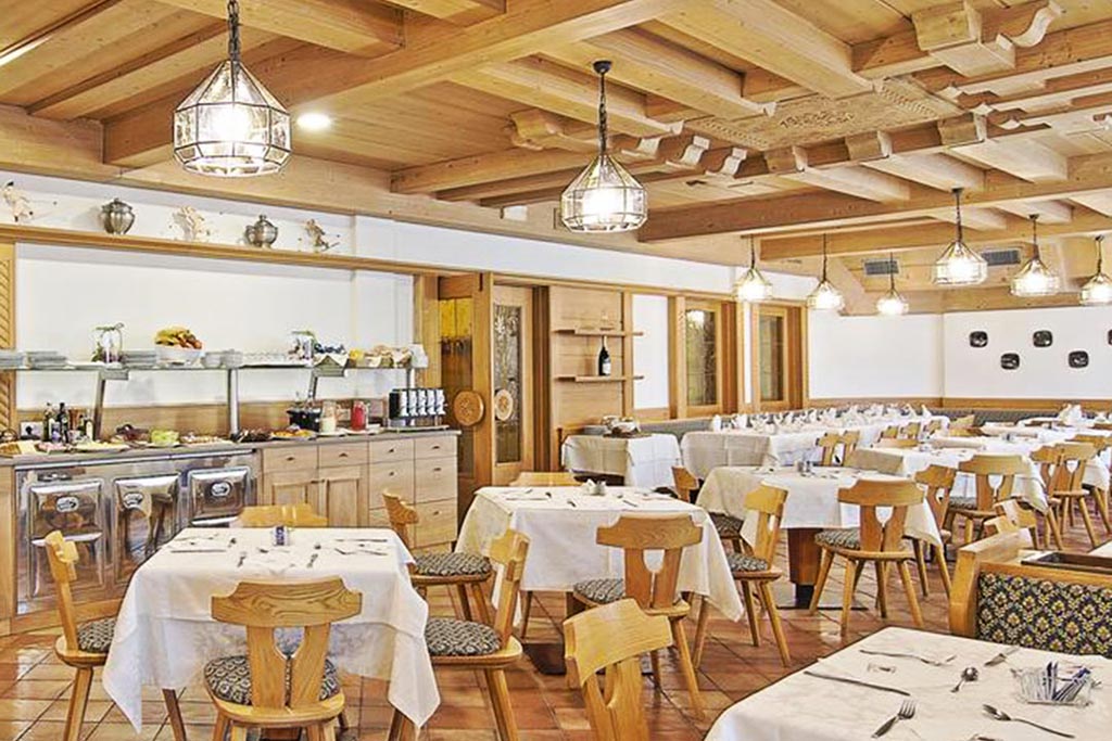 Hotel Olimpionico per famiglie in Val di Fiemme, ristorante