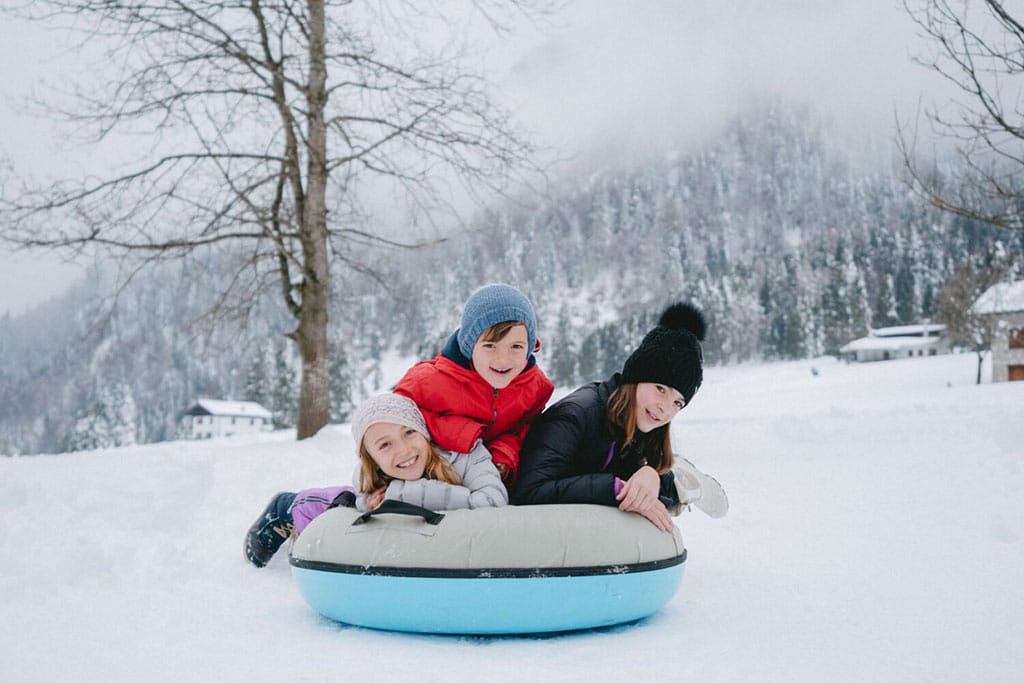 Rifugio Cereda per famiglie in Trentino a Primiero, San Martino di Castrozza, divertimento in inverno