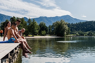 Valsugana in estate con i bambini, relax al lago