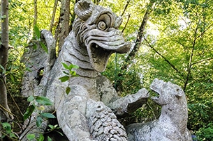 Bomarzo, Parco dei mostri, il drago
