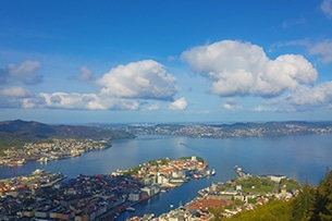 Viaggio alla scoperta dei Vichinghi in Norvegia, Bergen, vista