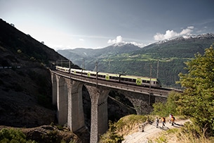Svizzera, Trenino Verde delle Alpi coni bambini