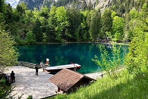 Svizzera, Trenino Verde delle Alpi coni bambini, Blausee
