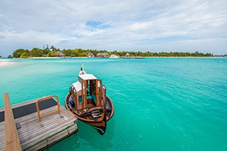 Maldive con bambini, gita in barca