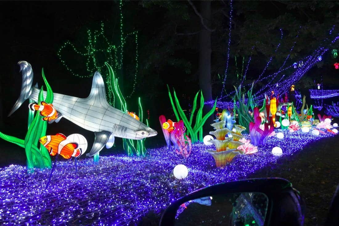 Festival delle lanterne vicino a Parigi nello Zoo Thoiry