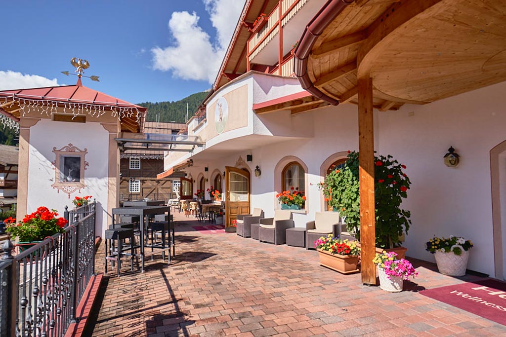 Family Hotel Andes in Val di Fassa, terrazza