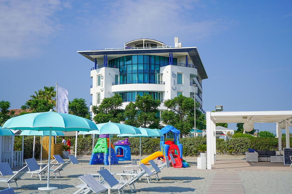 Blu Suite Resort per bambini a Igea Marina, spiaggia