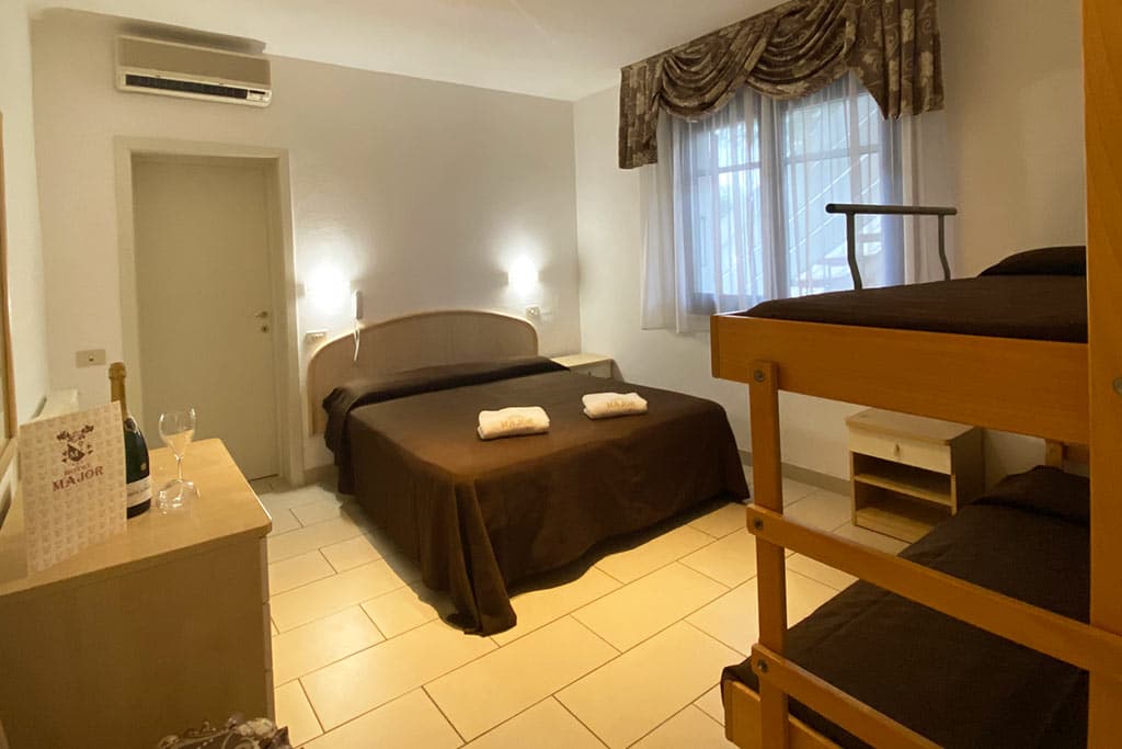 Family Hotel Major a Pinarella di Cervia, camera per famiglie